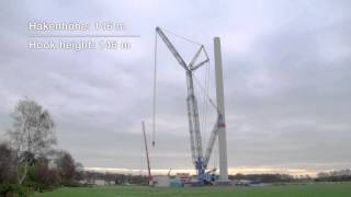 Liebherr  LR 11000 with PowerBoom in Cuxhaven [upl. by Debarath]