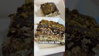 Pistachio Eclair Cake Recipe  No Bake Dessert Shorts PistachioEclairCake NoBakeDessert [upl. by Aihpos]