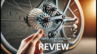 Review of Aero Rear Derailleur Cage from Aliexpress Oversized Pulley Wheels for Shimano R9100 R8000 [upl. by Saylor]