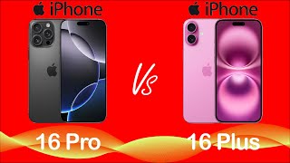 Apple iphone 16 Pro vs Apple iphone 16 Plus [upl. by Ahsieat188]