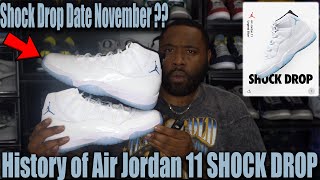 Air Jordan 11 Legend Blue SHOCKDROP SOONER Than You Think HISTORY ON JORDAN 11 Shock Drops [upl. by Nolyaj]