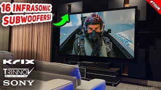 INFRASONIC BASS  7164 THEATER ROOM TOUR Krix OWX50  Trinnov  Sony Home Theater Tour 2024 [upl. by Ahsit68]