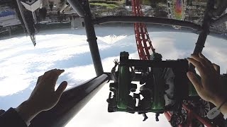 Craziest Roller Coaster in Japan POV  FujiQ Highlands Eejanaika [upl. by Azile]