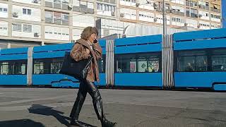 Trams Zagreb 487  ZET trams Remiza Ljubljanica  Zagreb [upl. by Jacquenette]