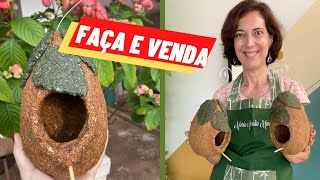 DIY  CASINHA DE PASSARINHO COM SERRAGEM DE MADEIRA  faça e venda [upl. by Nolrak70]