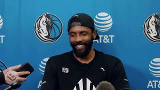 Mavs Kyrie Irving On Playoff Match Vs Clips LeBron James amp Comparisons amp Team USA Basketball [upl. by Bullough67]