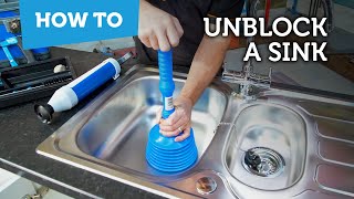 How to unblock a sink [upl. by Enrobialc896]