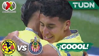 ¡LEY DEL EX Zendejas marca y festeja  América 20 Chivas  Liga Mx Apertura 22 J15  TUDN [upl. by Nerita931]