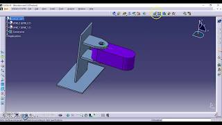 Tutorial1 CATIA DMU Kinematics Revolute Joint [upl. by Syxela]