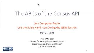 The ABCs of the Census API [upl. by Aisayt408]