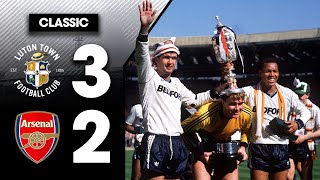 Luton 32 Arsenal  Littlewoods Cup Winners 🏆  Classic Highlights [upl. by January]