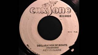 ABYSSINIANS  Declaration Of Rights 1971 [upl. by Adala945]