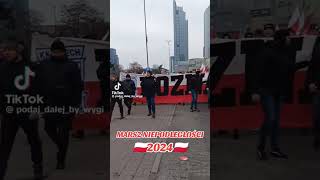 marsz niepodległości 2024 warszawa [upl. by Enrev]