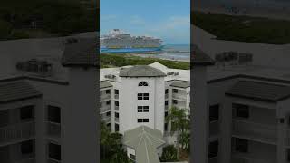 Sky Views of Cape Canaveral Beach Resort 🌊🚢 [upl. by Rafi]