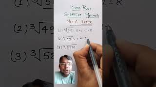 Cube root tricks maths shorts maths cube [upl. by Matthaus]