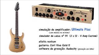 BEHRINGER BASS VAMP PRO  ELECTRIC GUITAR  Heavy Metal Tone Test [upl. by Anorahs666]