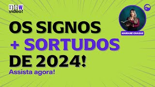 ESSES 4 SIGNOS SERÃO OS MAIS SORTUDOS DE 2024  Previsões 2024 segundo a Astrologia [upl. by Jevon673]