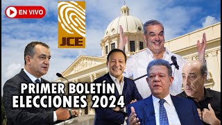 🔴EN VIVO Primer boletín de la JCE EleccionesRD2024 [upl. by Chard]