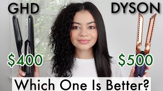 GHD DUET STYLE VS DYSON AIRSTRAIT ON CURLY HAIR  WHICH ONE IS BETTER [upl. by Cumings]