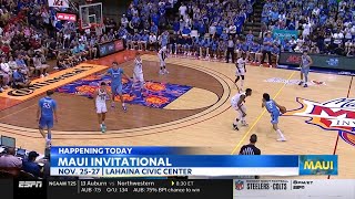 2024 Maui Invitational Tips Off [upl. by Fowkes]