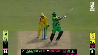 Kieron Pollard Vs Rashid Khan 🔥 ● The Hundred ● 5 balls 5 sixes 🥵 🥶 [upl. by Omolhs]