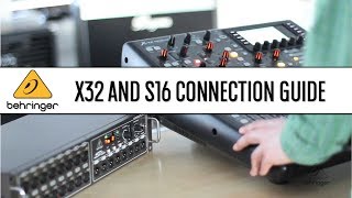 X32 and S16 Quick Connection Guide  Behringer [upl. by Eelrac]