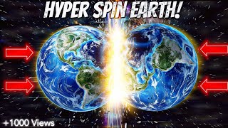 Normal Spin vs Hyper Spin Collision Earth vs Moon in Universe Sandbox 2 [upl. by Domineca]