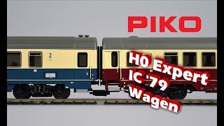 PIKO V046 H0 Expert IC 79 Wagen  Modellvorstellung [upl. by Kathe]