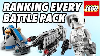 Ranking Every LEGO Star Wars Battle Pack From Worst to Best 20072023 [upl. by Orecic]