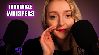 ASMR Inaudible Whispers amp Clicky Mouth Sounds  Ear to Ear [upl. by Enaywd]