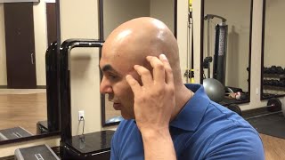 How to find and treat temporalis muscle trigger points  trigger point therapy  headache relief [upl. by Euqinomad540]