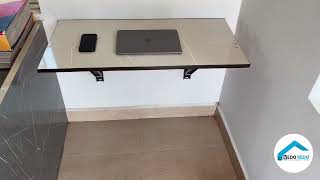 How we make Foldable Wall Mount Table  Desk  Laptop Table  Study Table Tamil [upl. by Philippine]