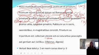 Ulpianus privaat en publiekrecht cursus p 5 [upl. by Olympium567]