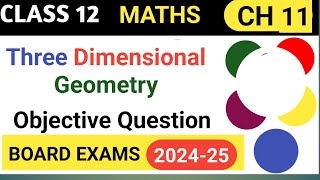 three dimensional geometry class 12 mcq MATHSSIR2023 [upl. by Niall]