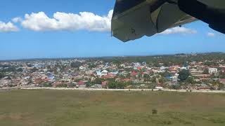 Landing in Zanzibar Tanzania 🇹🇿 on a Flightlink Air ATR 72500 aircraft [upl. by Auhsoj]