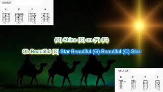 Beautiful Star of Bethlehem by The Judds play along with scrolling guitar chords and lyrics [upl. by Nicholle]