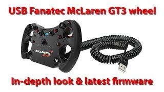 USB converted Fanatec McLaren GT3 rim indepth look [upl. by Frulla]