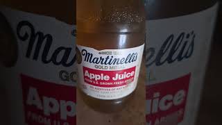 Heyyy my favorite apple juice Martinellis since 1868 Apple juice taste better in a glass bottle [upl. by Penney]