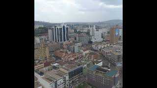 Aerial view Kampala city  uganda kampalauganda amazing trending [upl. by Ettegdirb775]