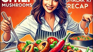 Spicy Chili Mushroom Recipe  Mahima Ki Duniya Ki Jhalak Special Recap [upl. by Nedmac]