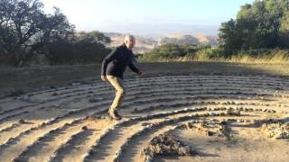 Chartres Labyrinth Hopscotch with Richard Feather Anderson [upl. by Kciremed584]