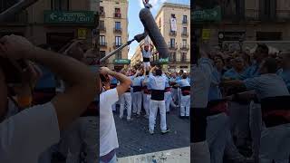 Castellers del Poble Sec  p4 caminant PC  Mercè 24 24IX24 [upl. by Annaet]