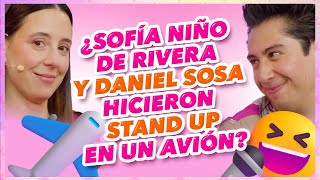 ¿Sofía Niño de Rivera y Daniel Sosa hicieron Stand Up en un avión [upl. by Ashatan]