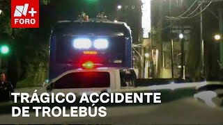 Hombre muere atropellado por Trolebús en Calzada La Viga CDMX  Las Noticias [upl. by Ecinnej]