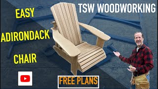 ADIRONDACK CHAIR with Free pdf Plans [upl. by Cardew]