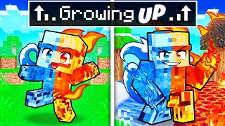 Growing UP as an ELEMENTAL in Minecraft [upl. by Armbrecht609]