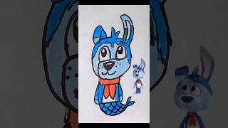 Draw Mermaid Scooch Pooch  Go Dog Go 436 drawing [upl. by Akinohs]