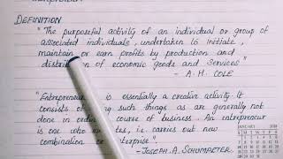 Entrepreneurship  Meaning And Definition Tamil TN PLUS TWO COMMERCE [upl. by Ansell23]