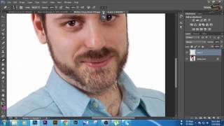 How to Create Facial Hair in Photoshop CS6 [upl. by Eimiaj]