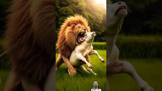 Lion attack on a baby cow 😱shortsyoutubeshorts animals funny babycow remix comedy [upl. by Bruckner]